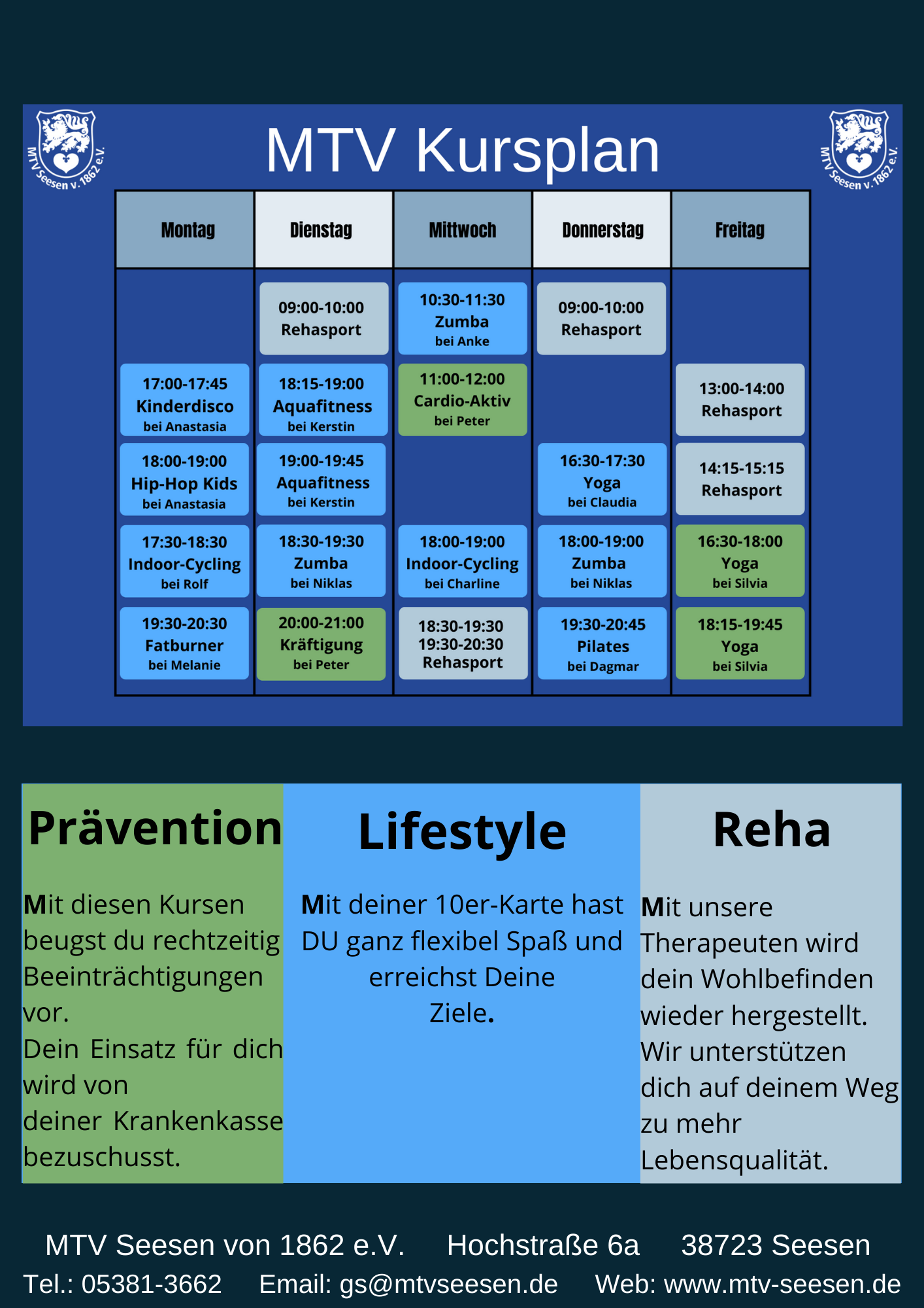 Dein Kursplan ab 14.04.2023 Image