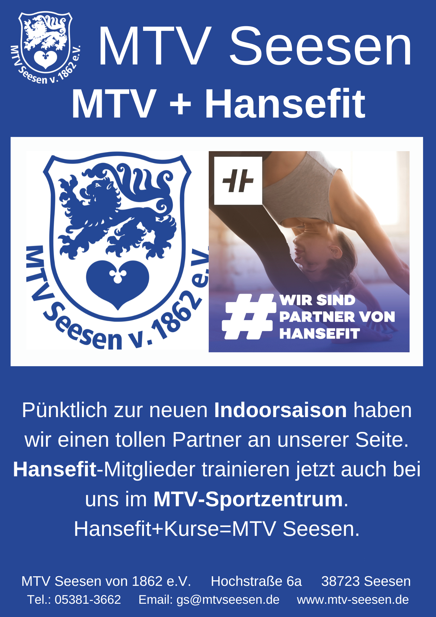 MTV Seesen und Hansefit: Neue Kooperation für noch mehr Flexibilität und Fitness