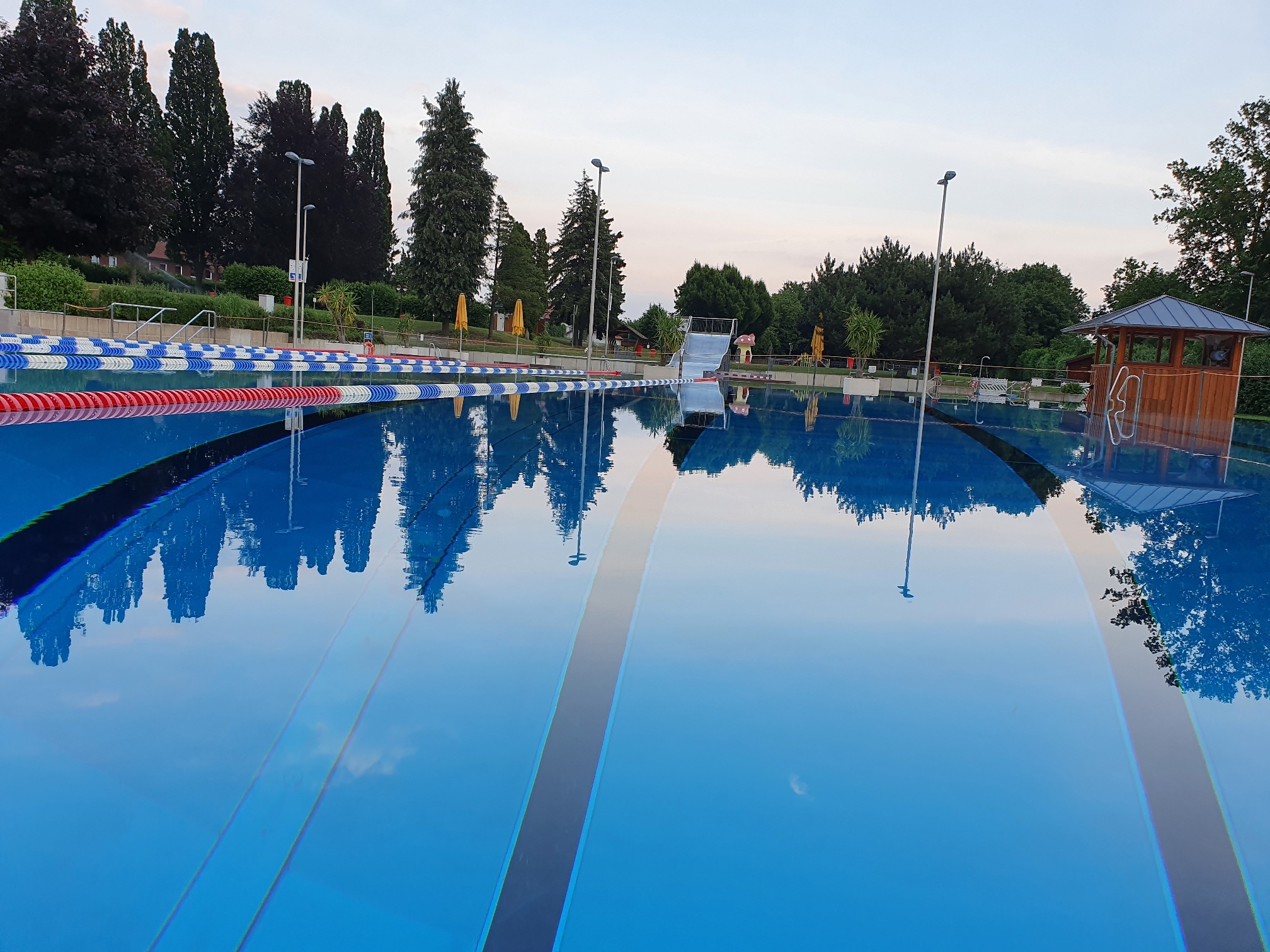 Training im Freibad Bockenem